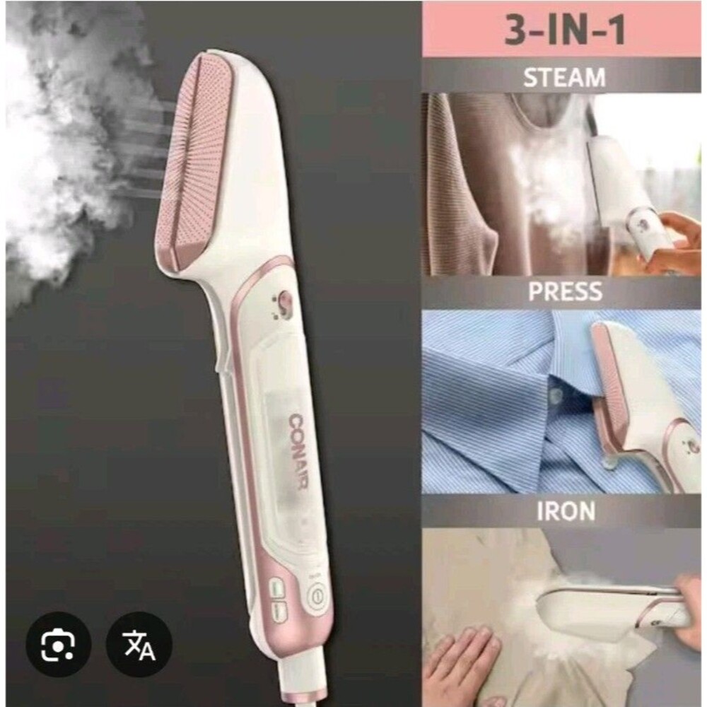 Conair Fabric Steamer Steam Stylist 3-in-1 Clothes Steamer Press Iron